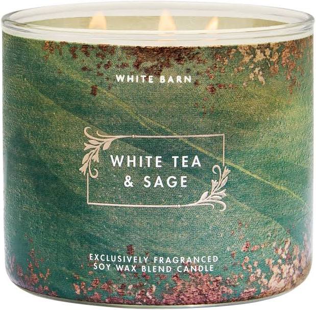 Vela 3 Pavios White Tea e Sage