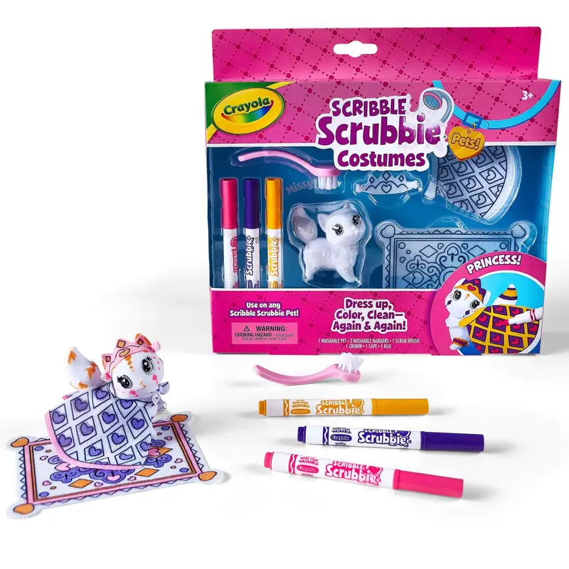 Scribble Scrubbie Costumes Princesas Crayola