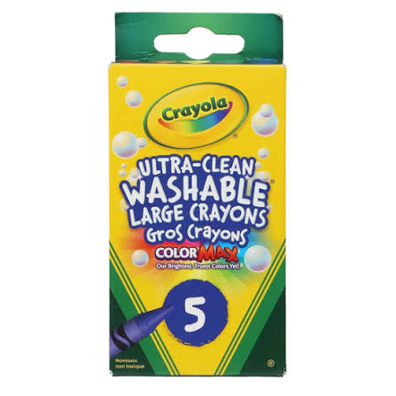 5 Giz de Cera em Lapis Washable Crayola