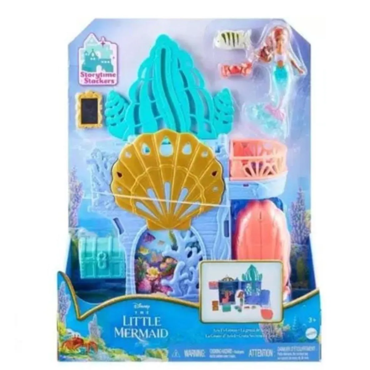 hlx16 Disney a Pequena Sereia Playset Gruta da Ariel