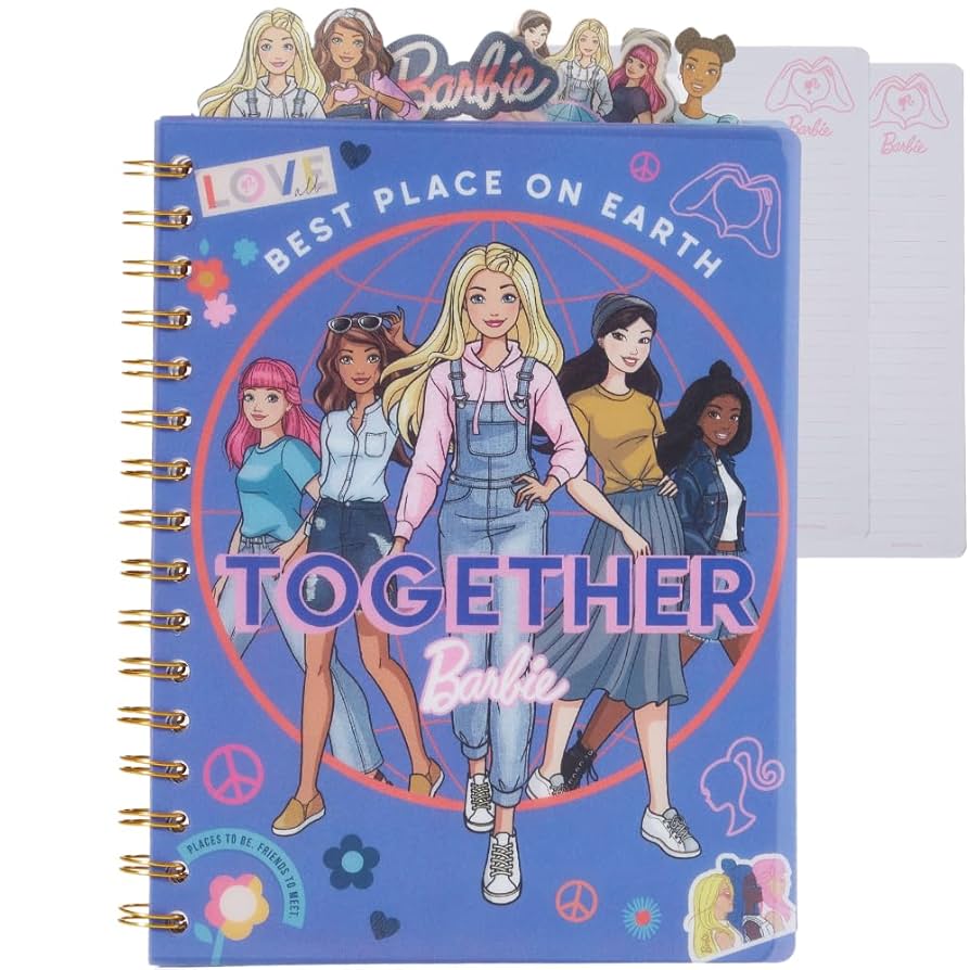 Caderno com Marcadores Barbie