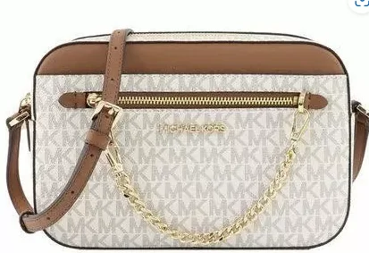 Bolsa Crossbody Travel Jet com Corrente Vanilla Mono Mk