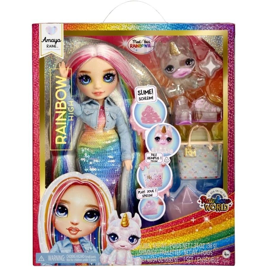 Boneca Rainbow High com Slime Amaya Raine