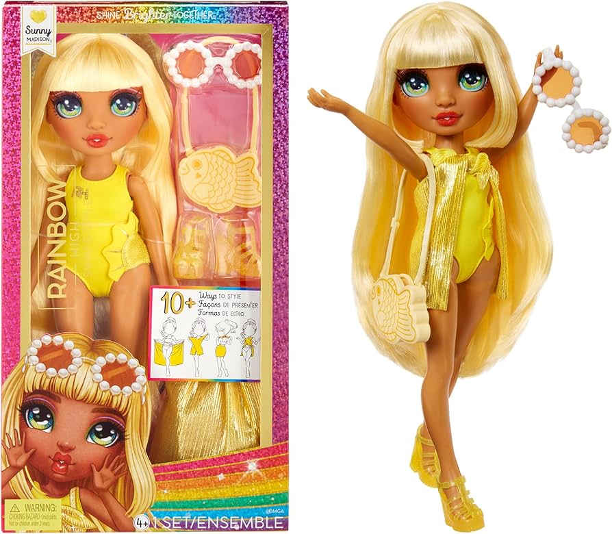 Boneca Rainbow High Swimm Sunny Madison