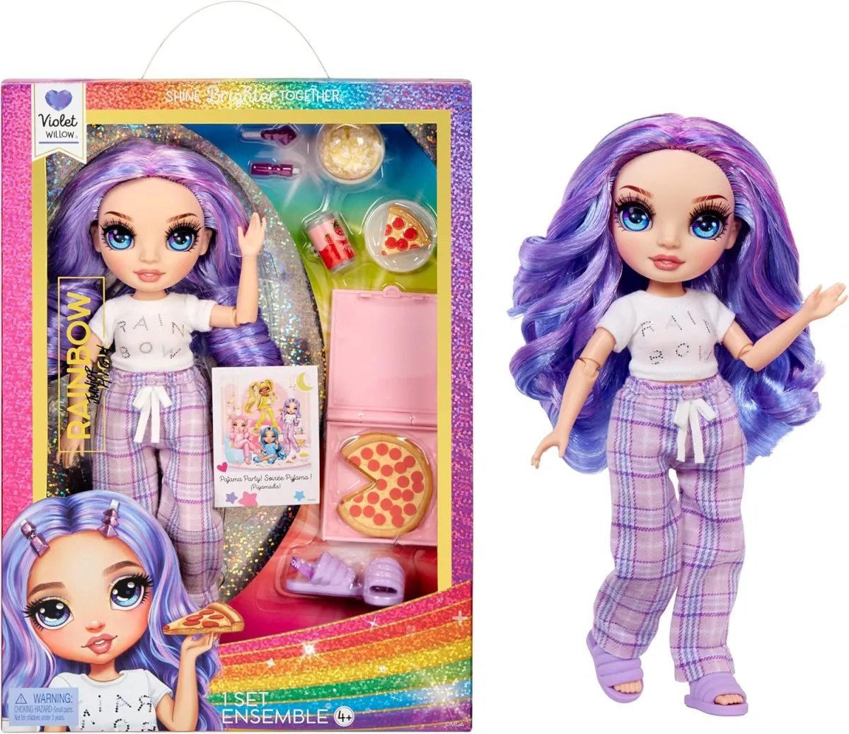 Boneca Rainbow High Junior Violet Window