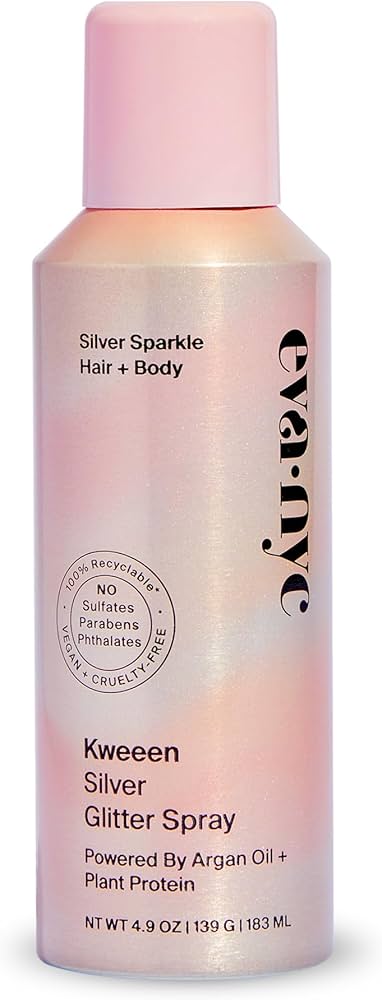 Silver Glitter Spray Eva Nyc