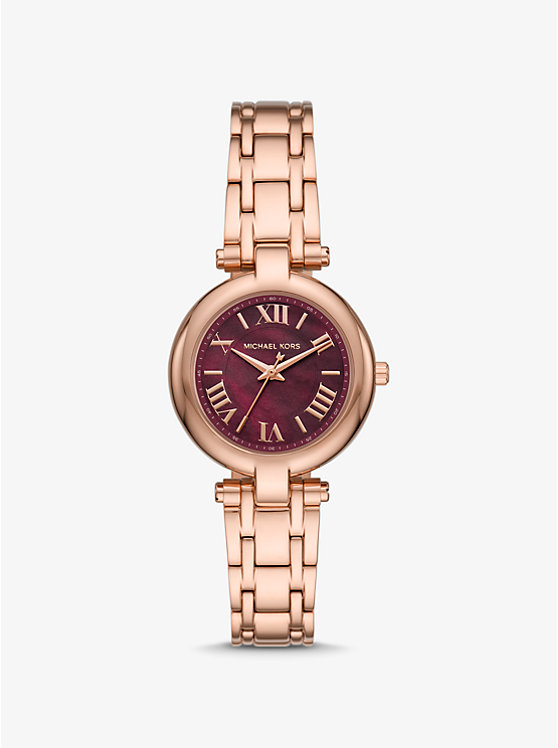 Relogio Feminino Rose Romanos Fundo Bordo Mk