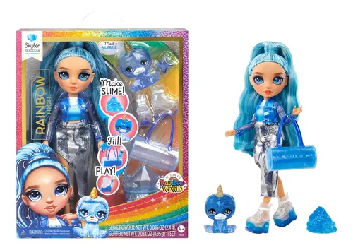 Boneca Rainbow com Slime Skyler