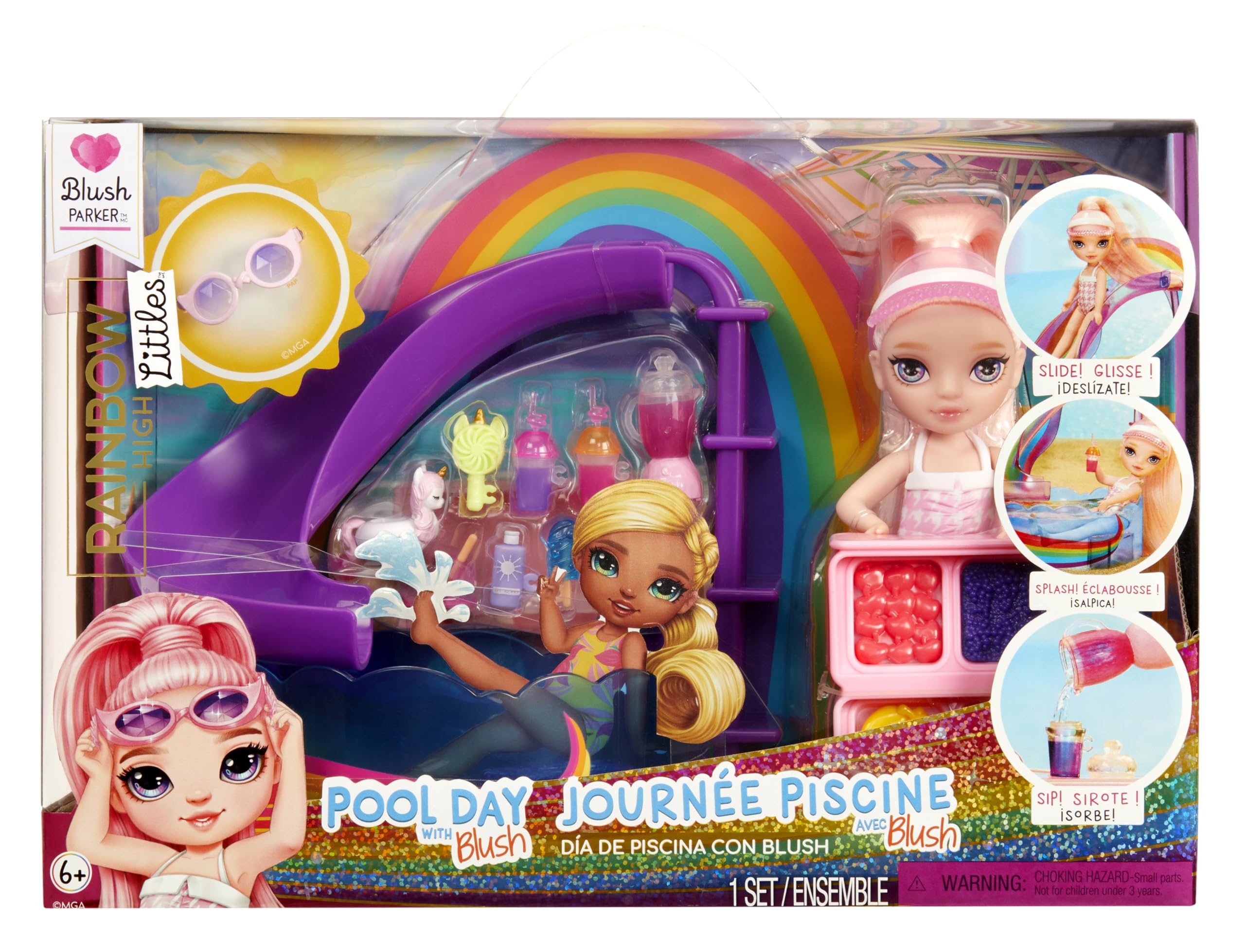 Boneca Rainbow Littles Pool Day