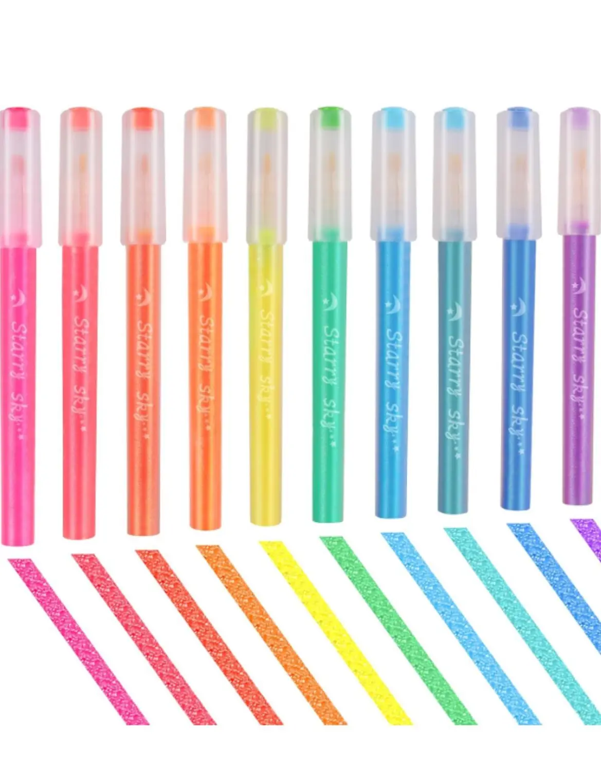 10 Canetinhas Glitter Hanku
