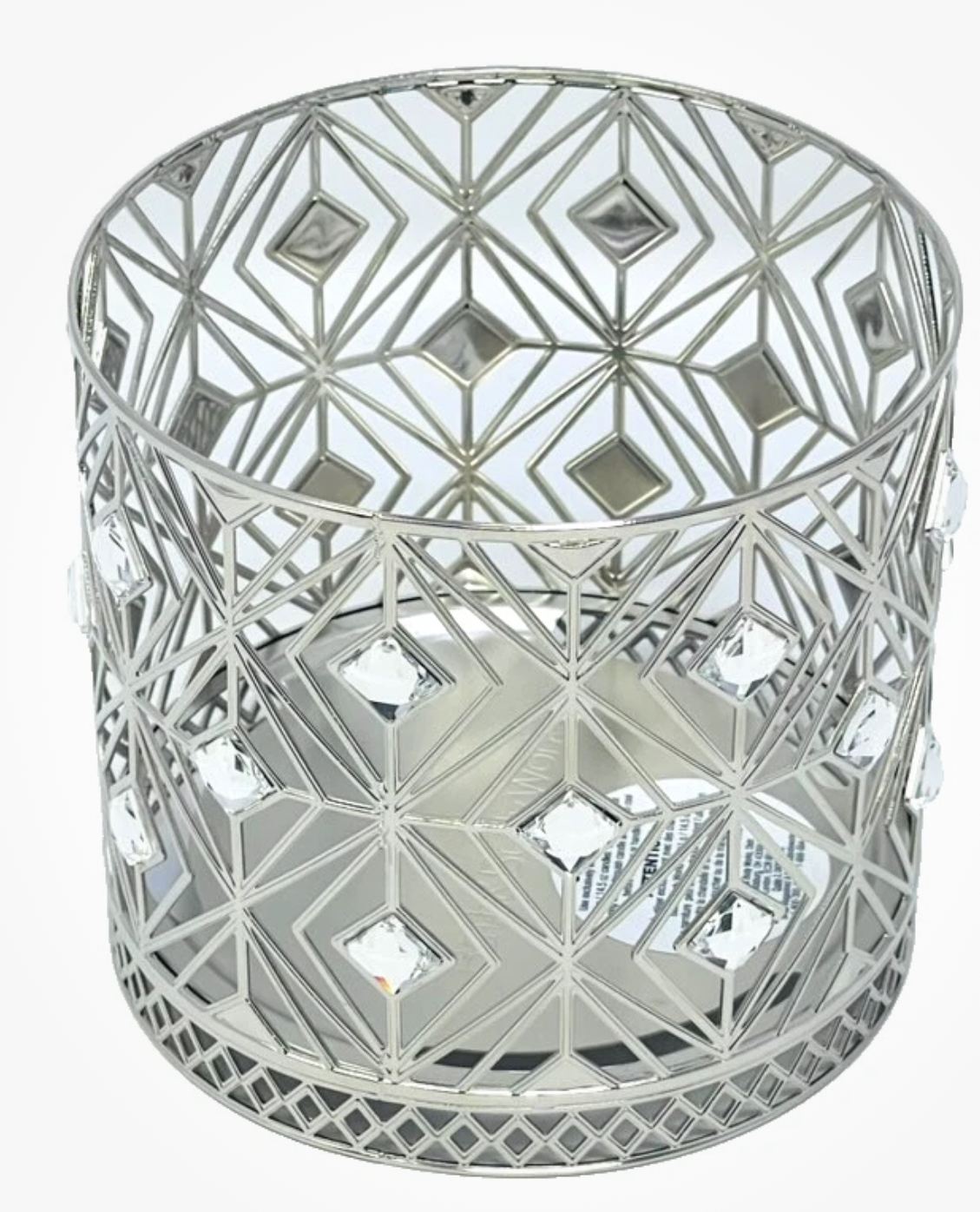 Suporte Vela 3 Pavios Prata Diamond