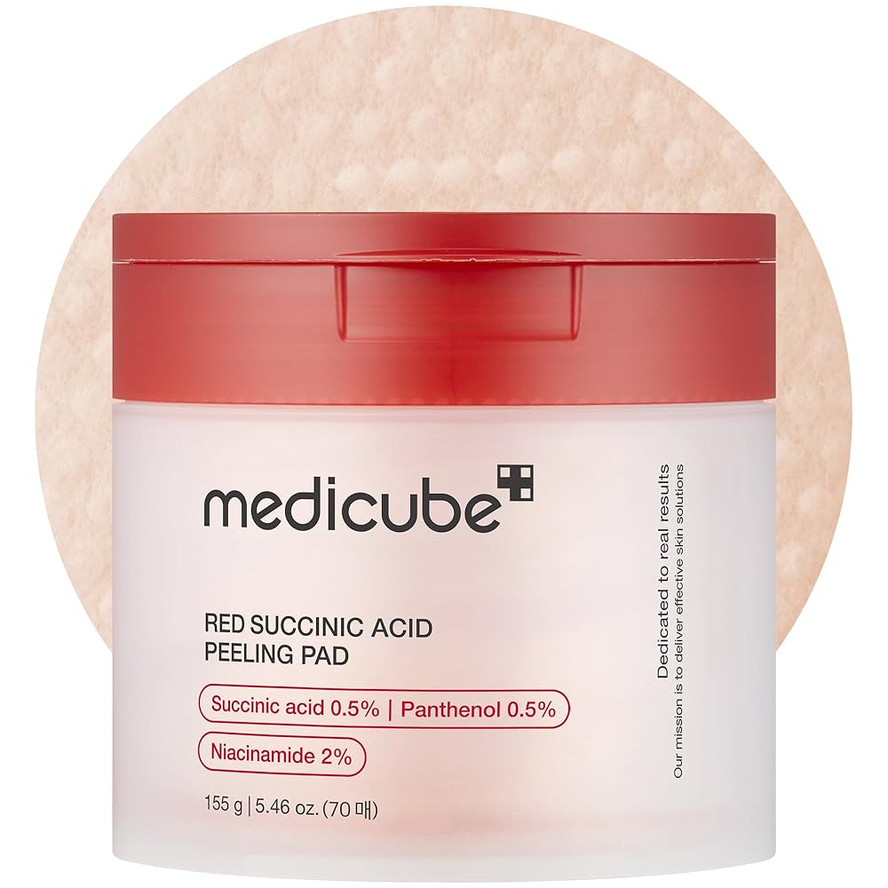 Red Succinic Ácido Peeling Pad Medicube 70 Pads