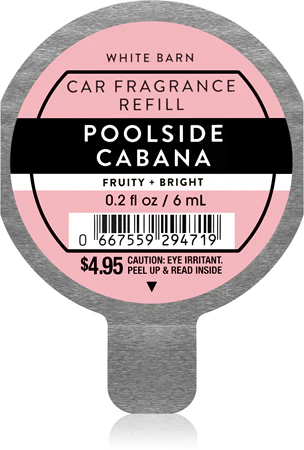 Refil Car Fragrance Poolside Cabana
