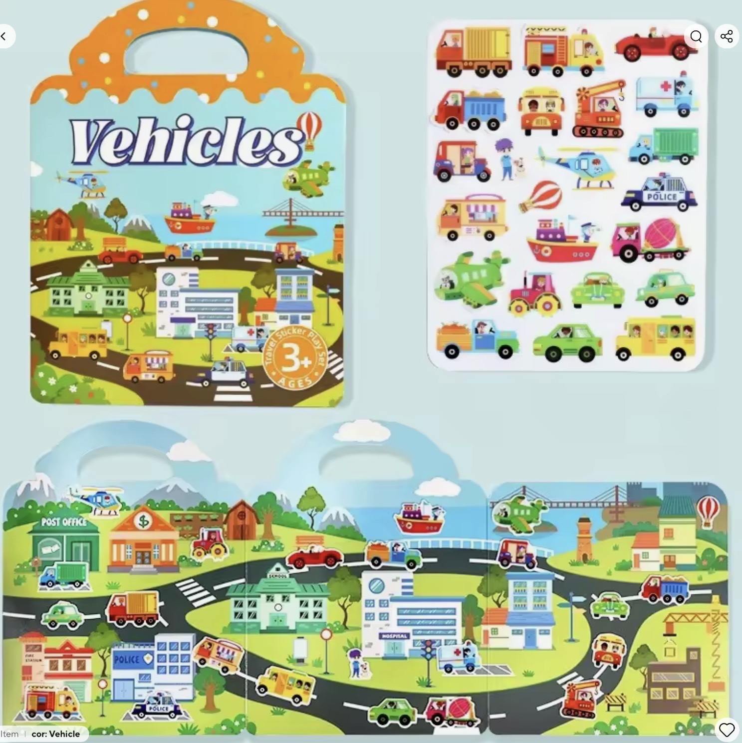 Livro de Adesivos Reutilizaveis Veiculos
