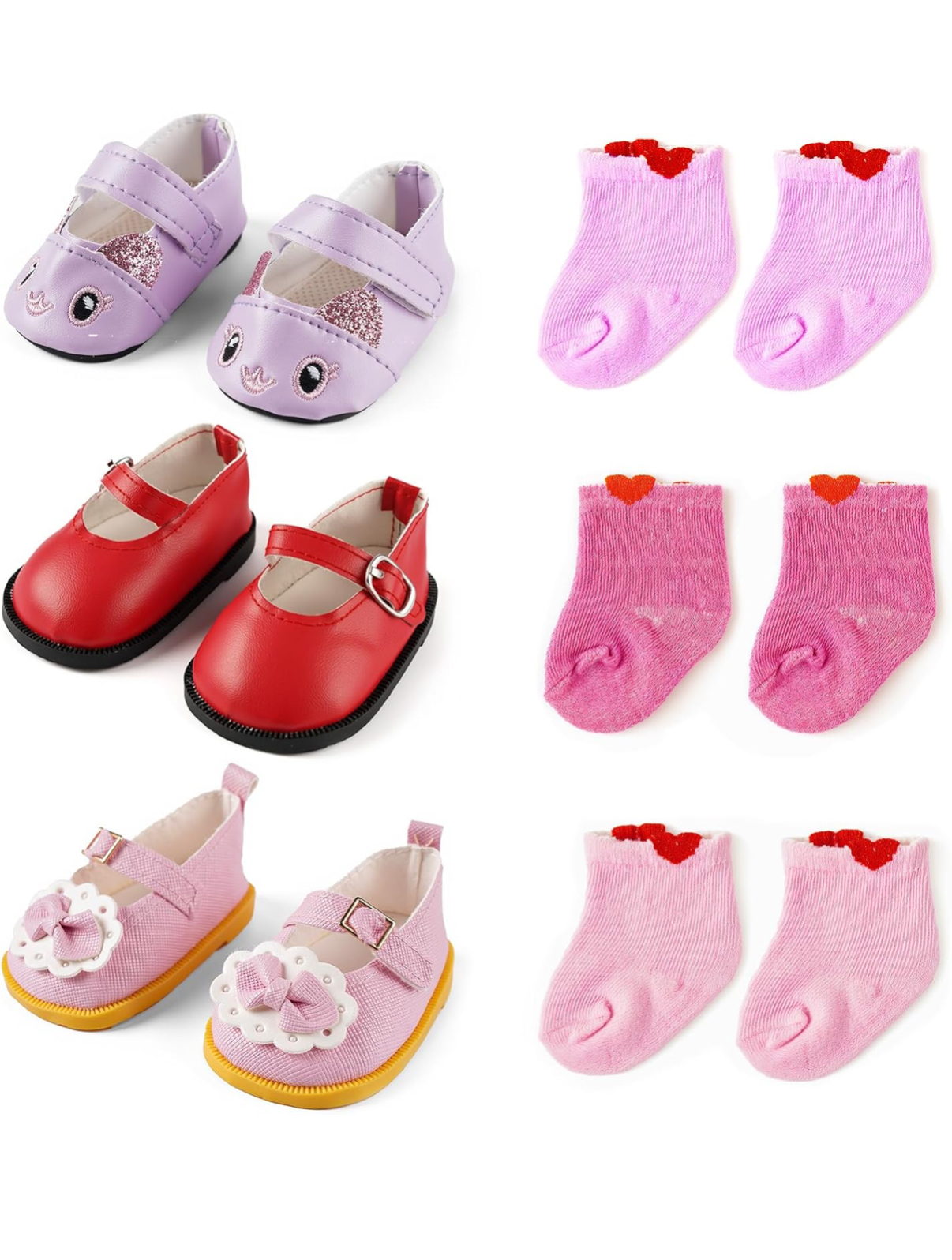 Kit Meias e Sapatos Bebe Reborn