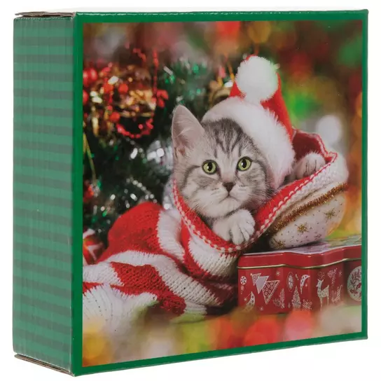 Quebra Cabeca Natal Gato