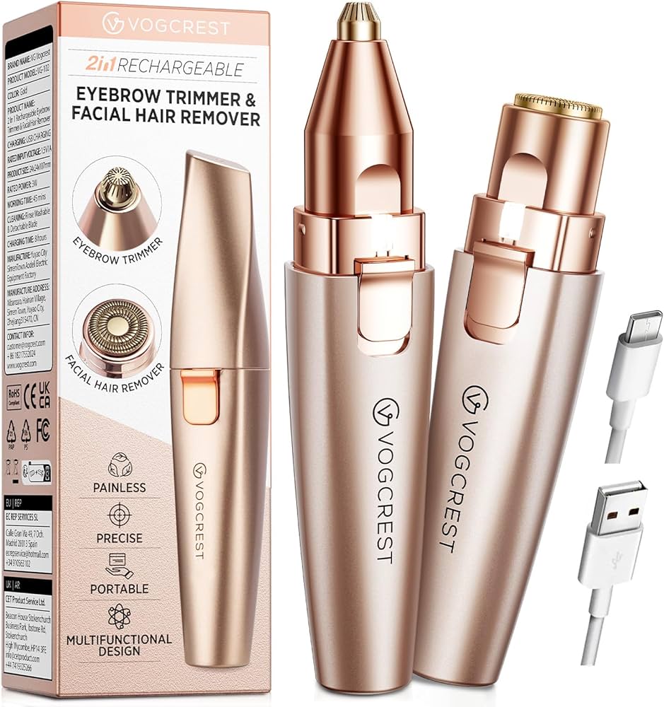 Eyebrow Trimmer e Facial Hair Remover Vogcrest