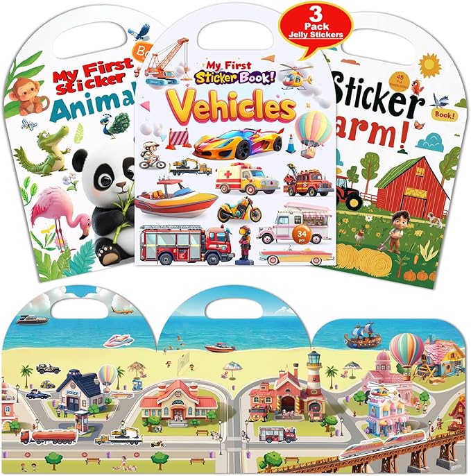 Reusable Stickers Book Veiculos