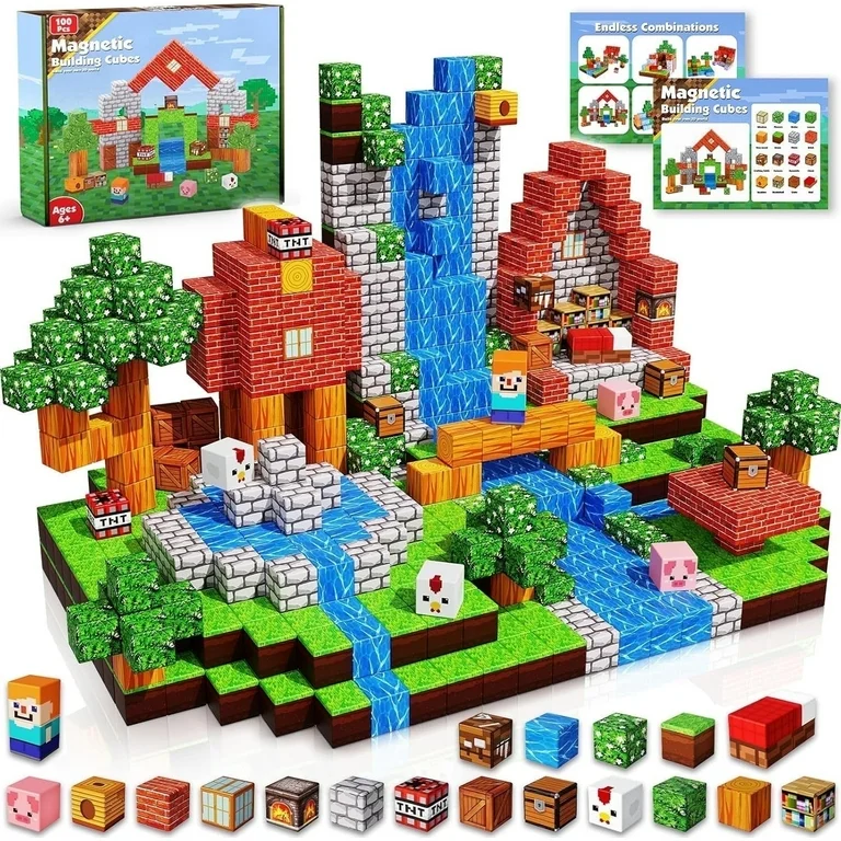 Magnetic Building Cubes 100pcs Annexfun