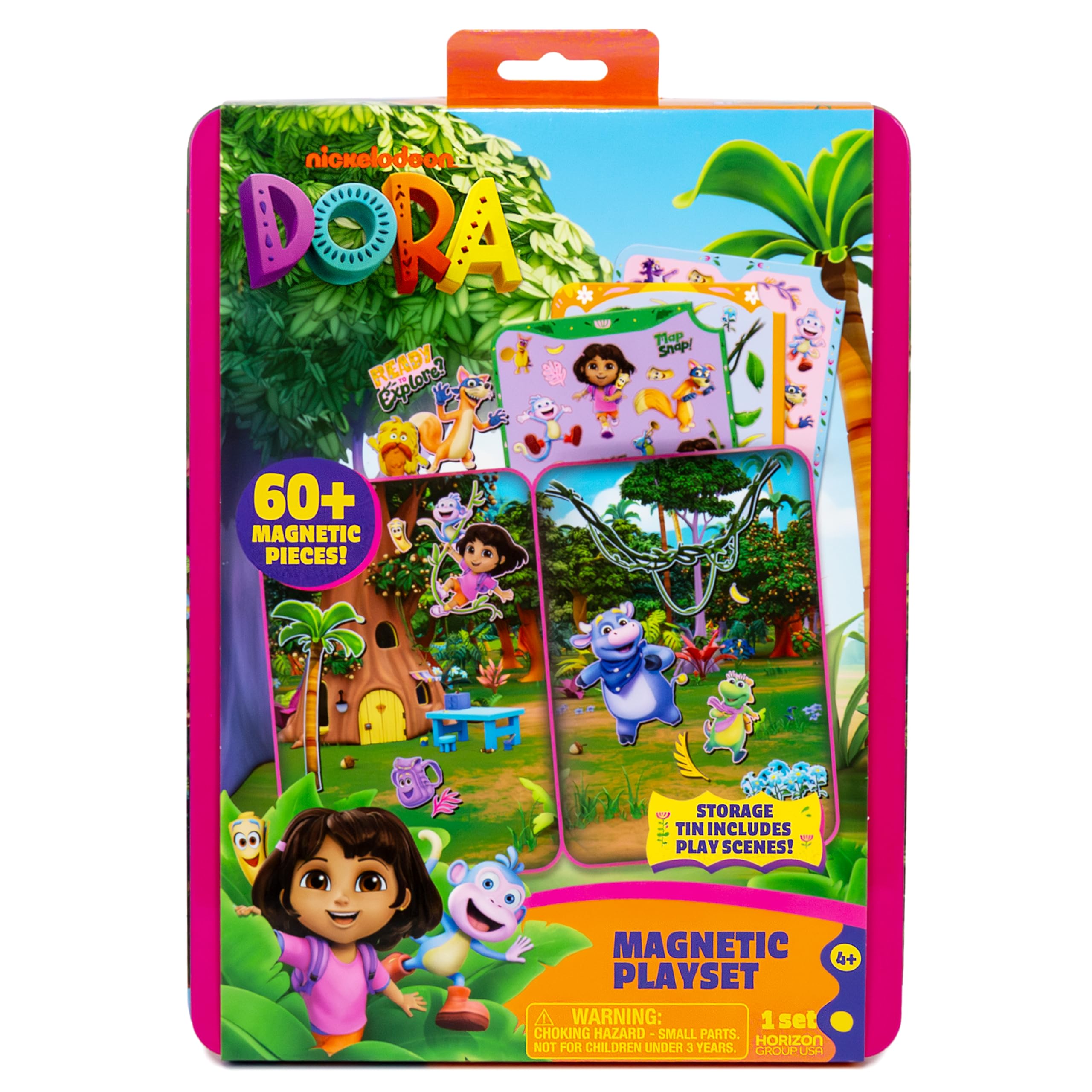 Magnetic Playset 60 Pcs+ Dora Nickelodeon