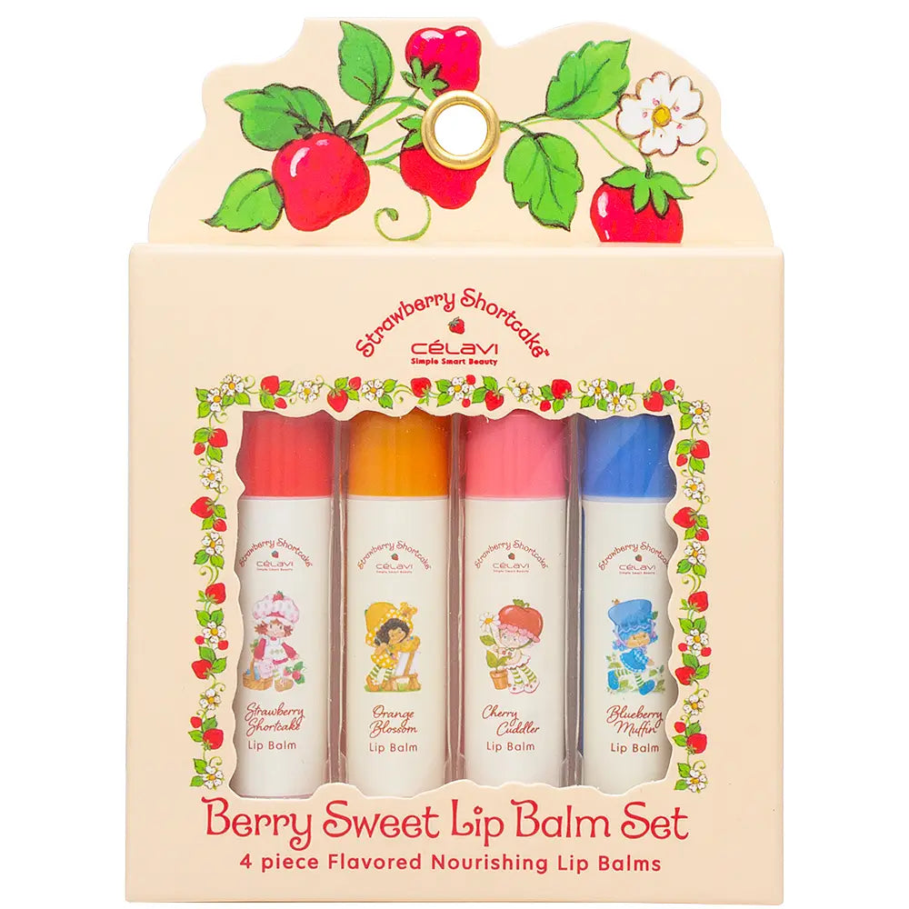 Berry Sweet Lip Balm Set 4pcs Strawberry Shortcake