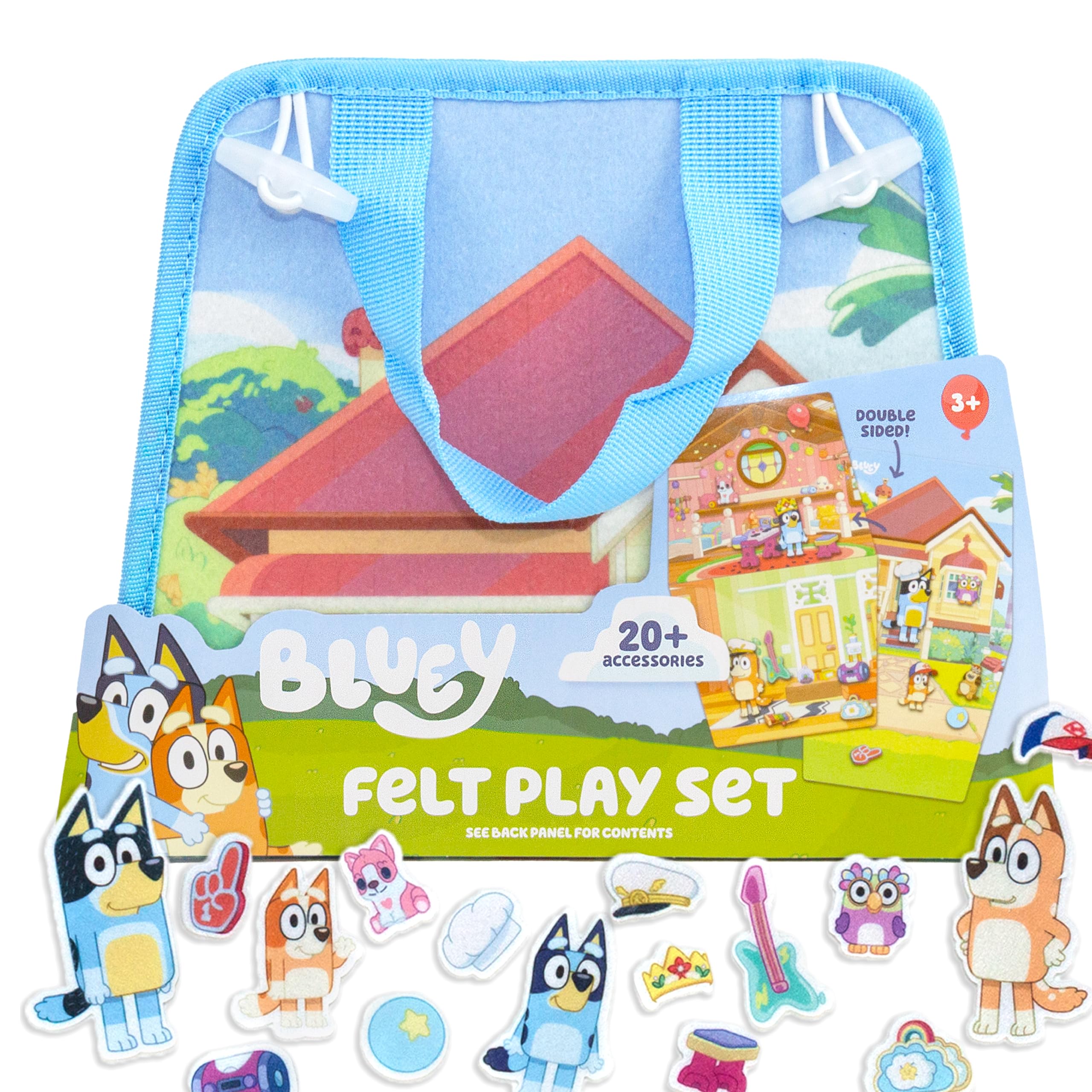 Felt Play Set 20+ Accessories Bluey