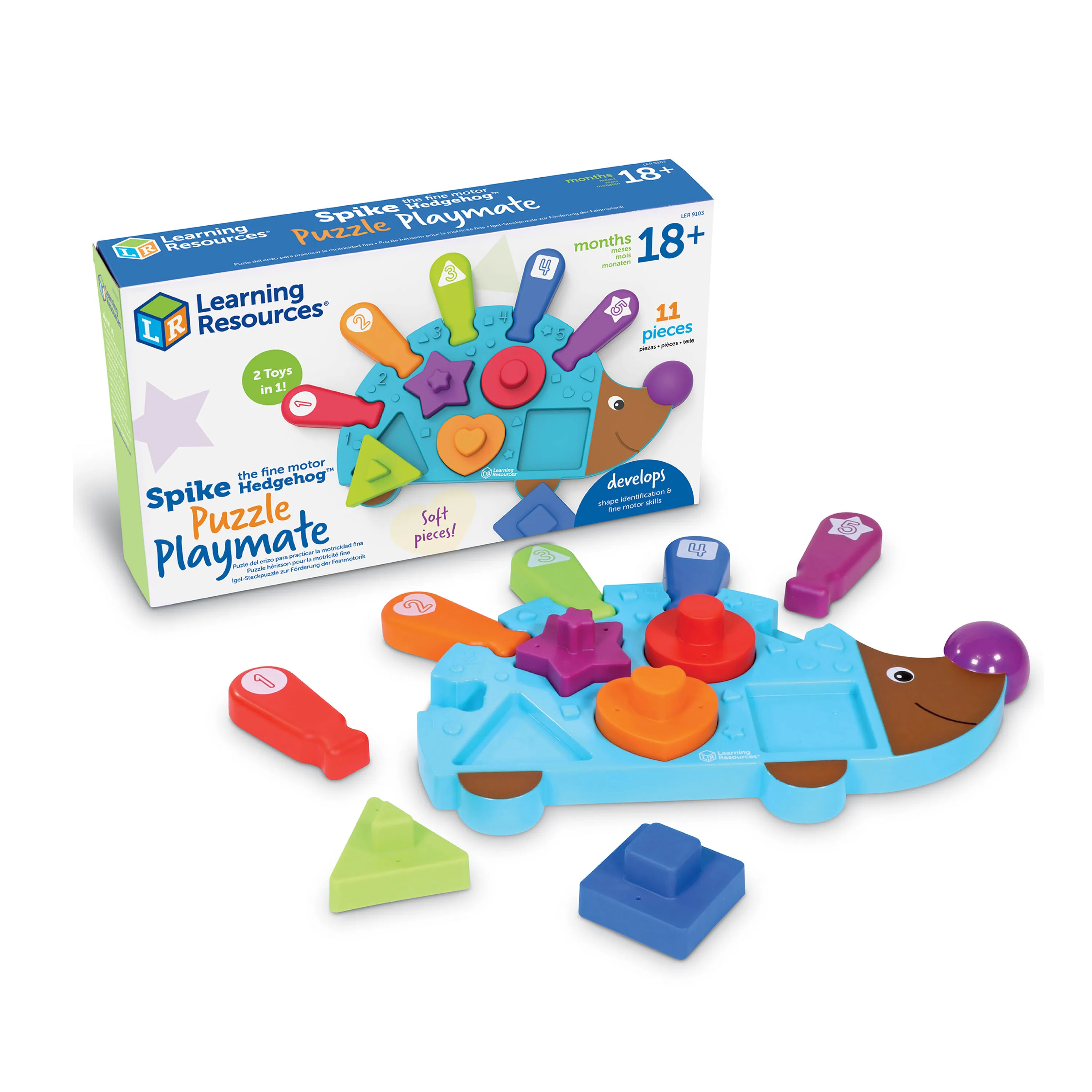 Spike Hedgehog Puzzle Playmate 11pcs Learning Resources