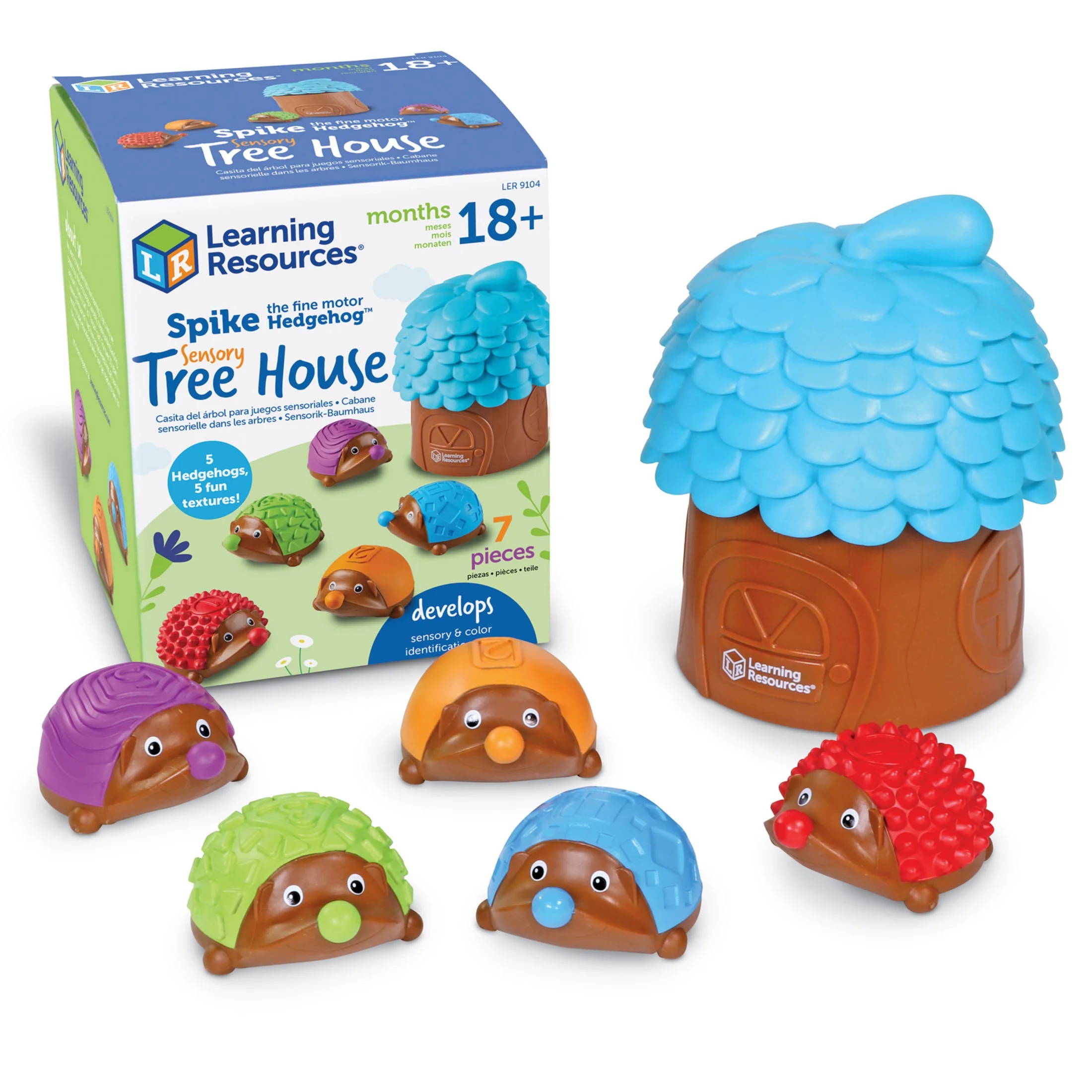 Spike Hedgehog Sensory Tree House 7 Pcs Learning Resources
