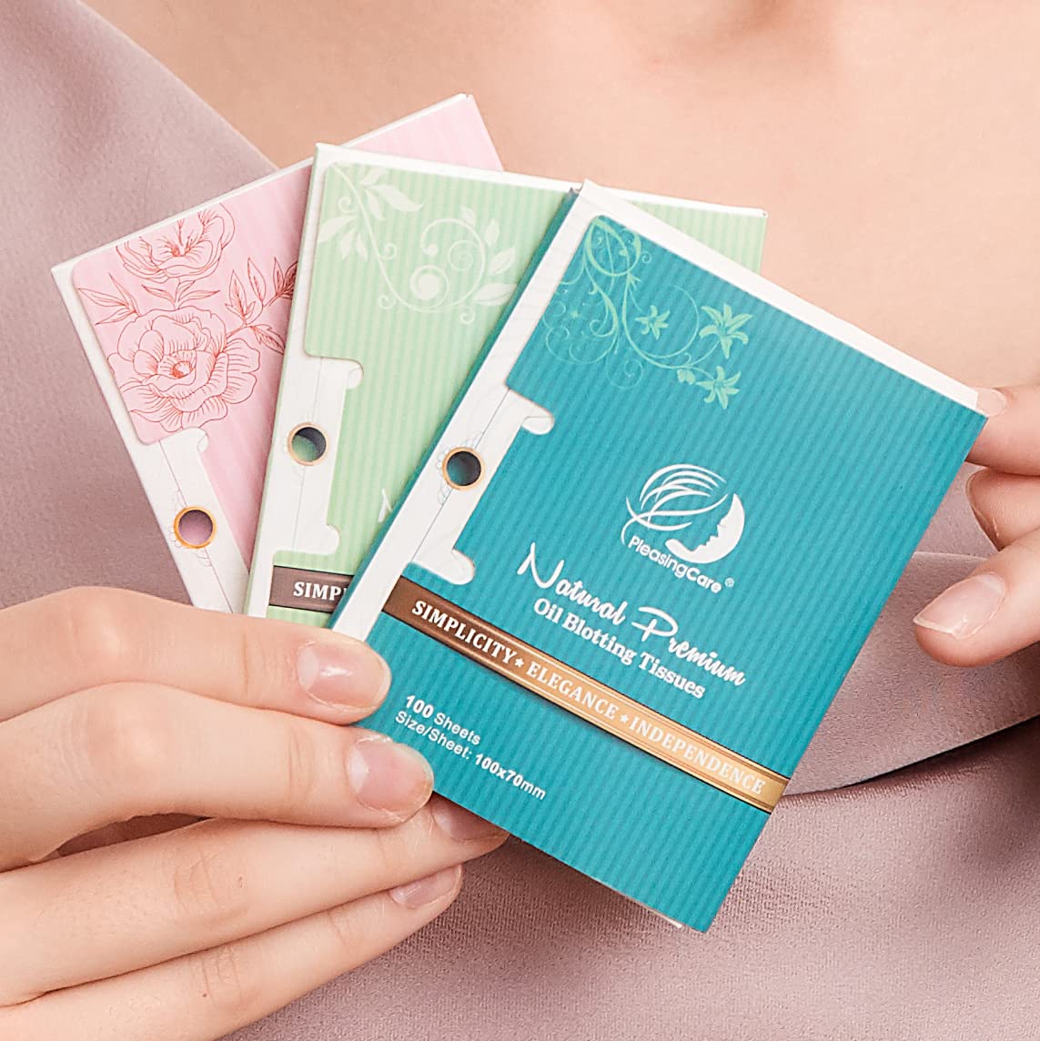 100 Sheets Oil Blotting Tissues Cleansing Care
