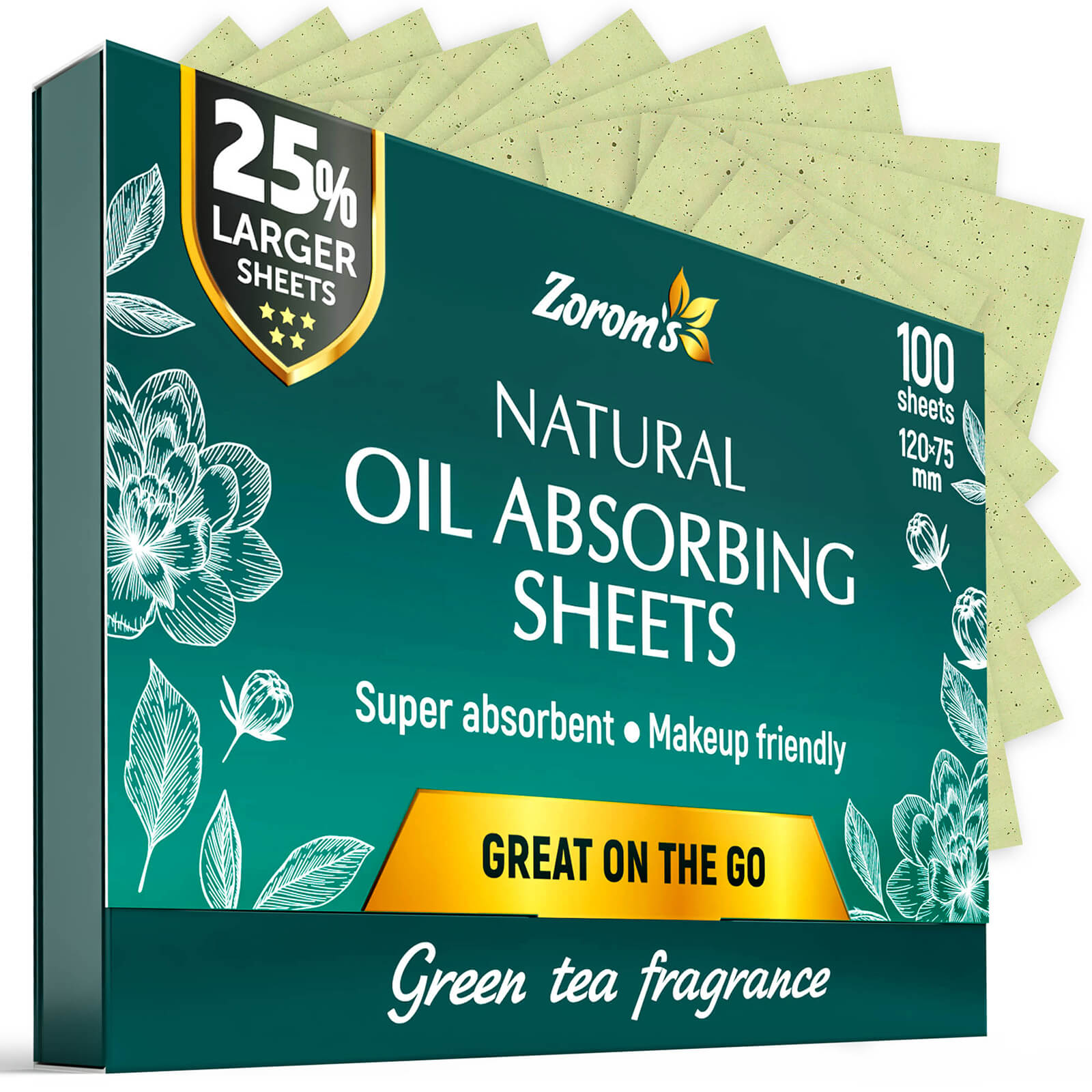 Oil Absorbing Sheets 100unid Zorom’s