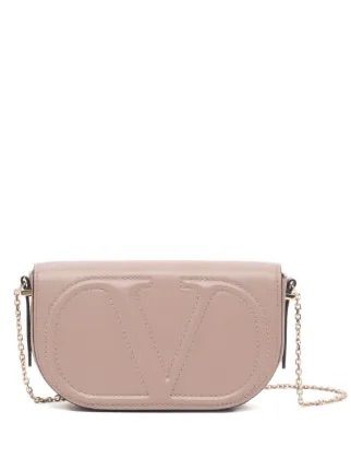 Bolsa Pequena Crossbody Nude Rose Valentino