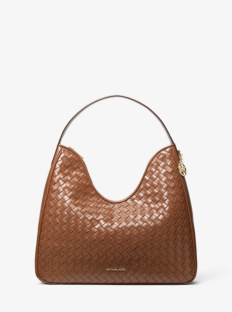 Bolsa de Ombro Grande em Tresse Caramelo Mk