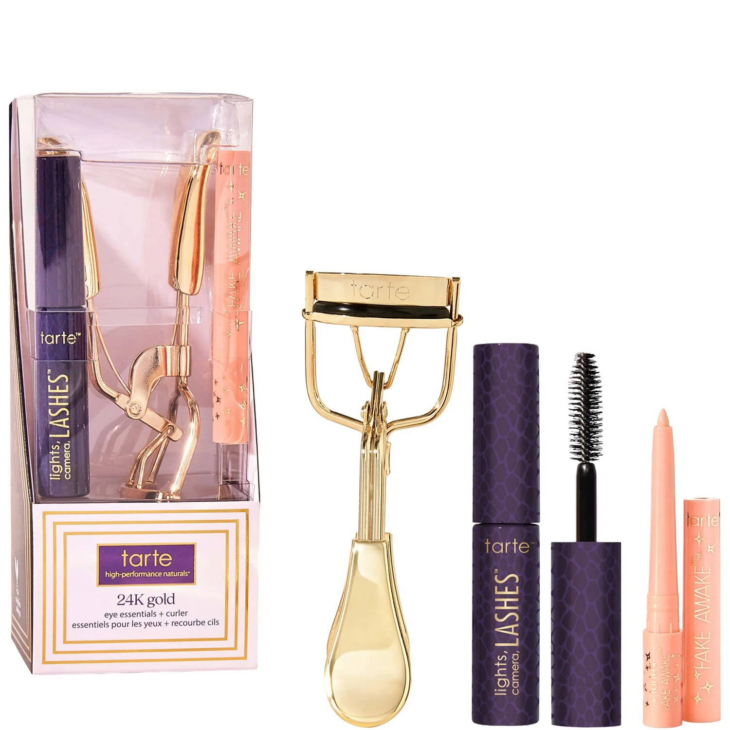Eye Essentials + Curler 24k Gold Tarte