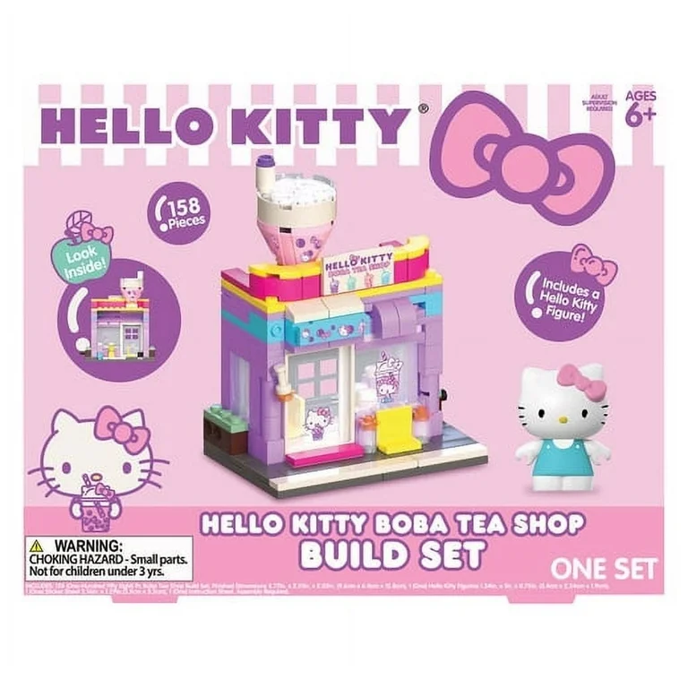 Hello Kitty Boba Tea Shop 158 Pecas