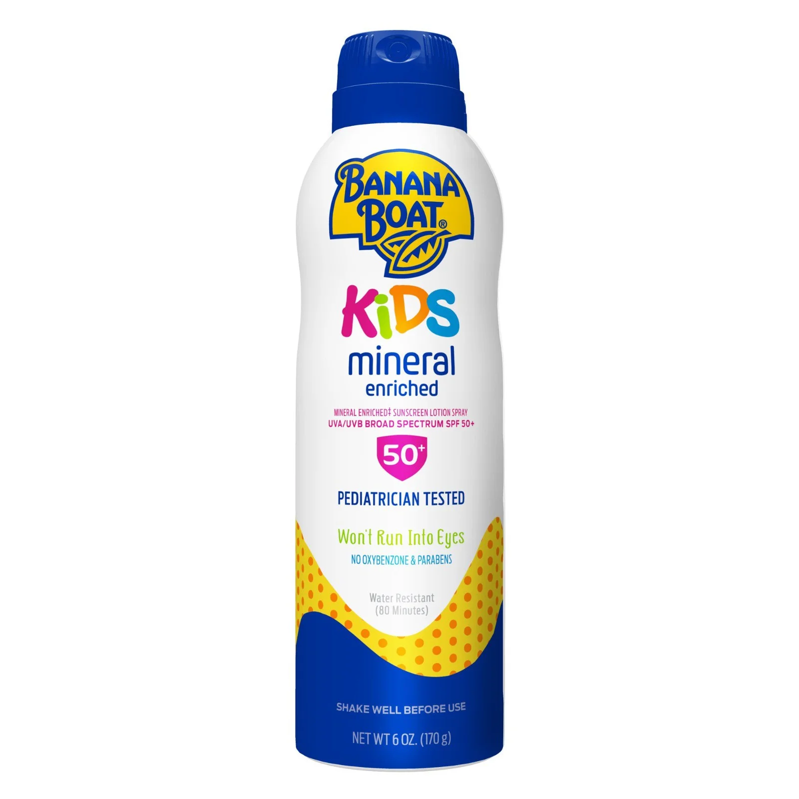 Sunscreen Lotion Spray Kids Mineral 50 Banana Boat 141g