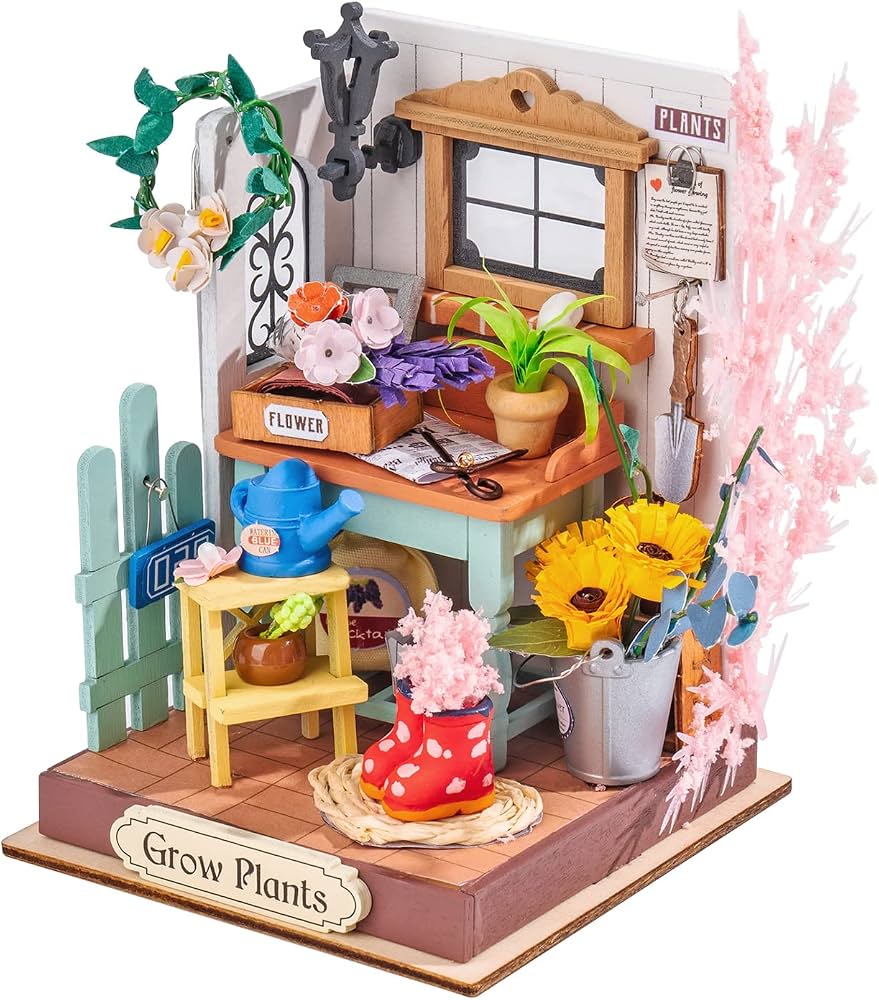 Diy Miniature House Garden 124pcs