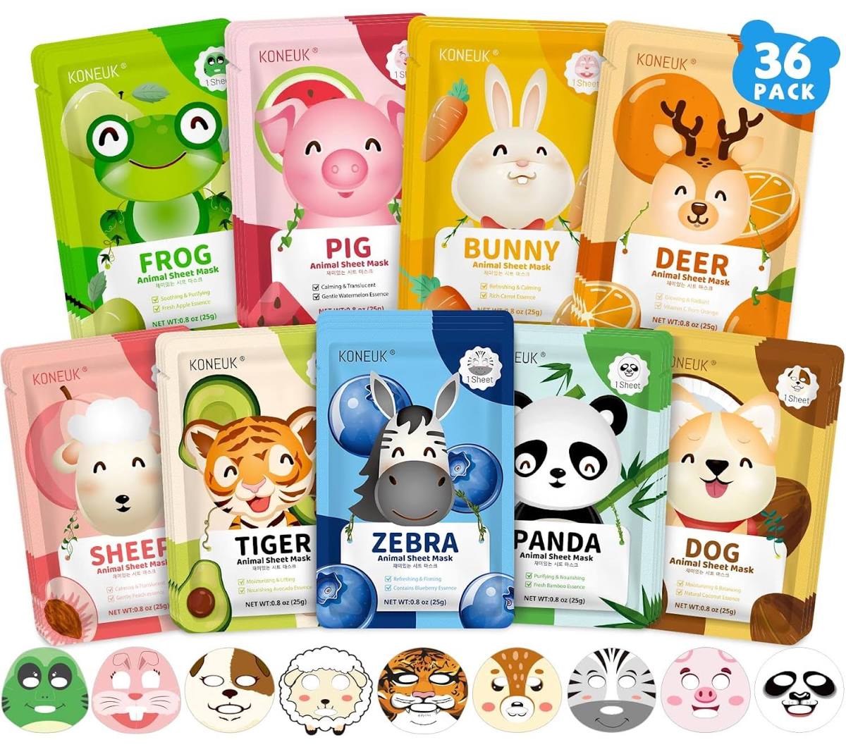 Animal Sheet Mask For Kids