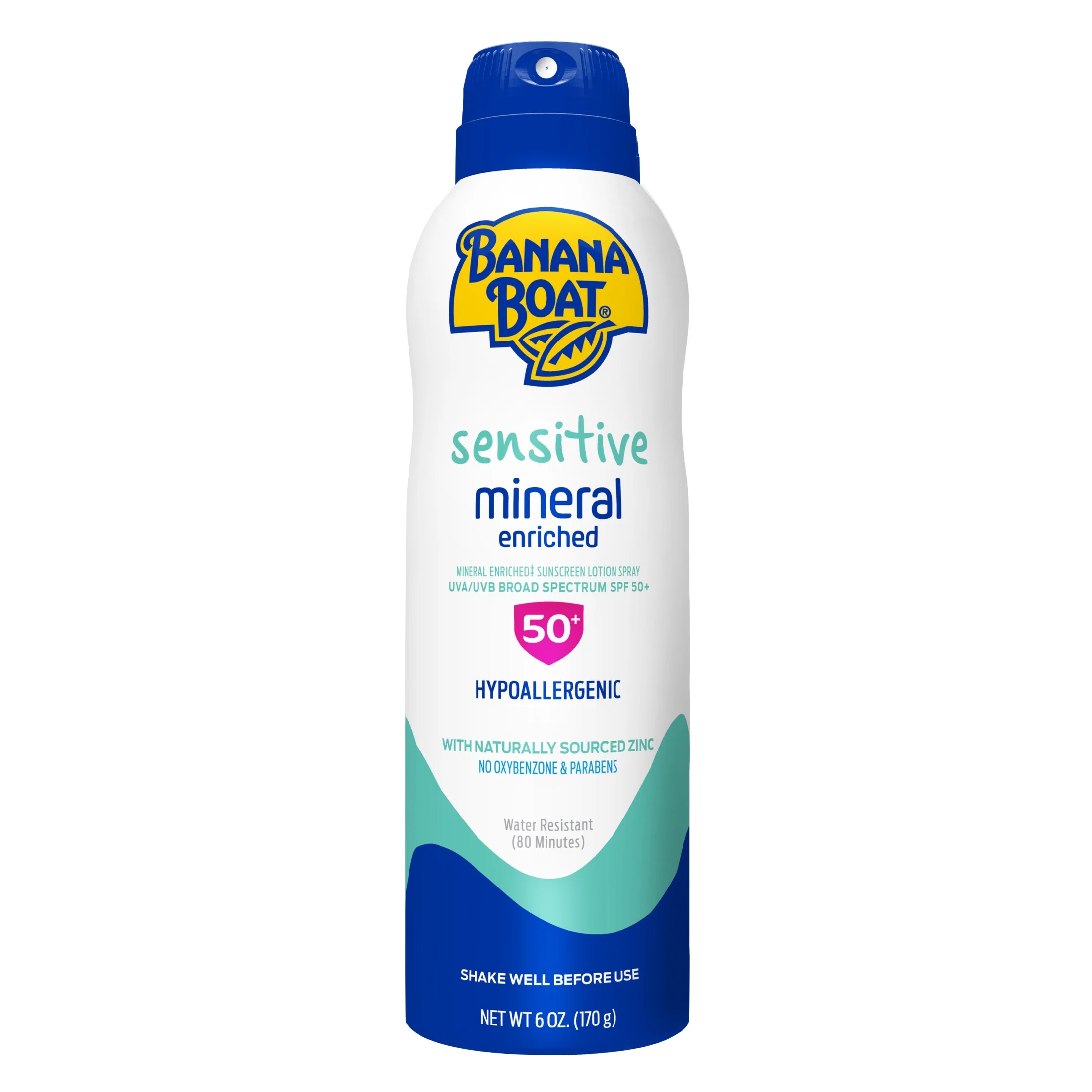 Sunscreen Sensitive Mineral 50+ Spray Banana Boat 170g