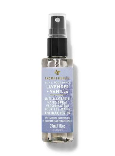 Hand Spray Anti Bacterial Bbw Lavender Vanilla 29ml