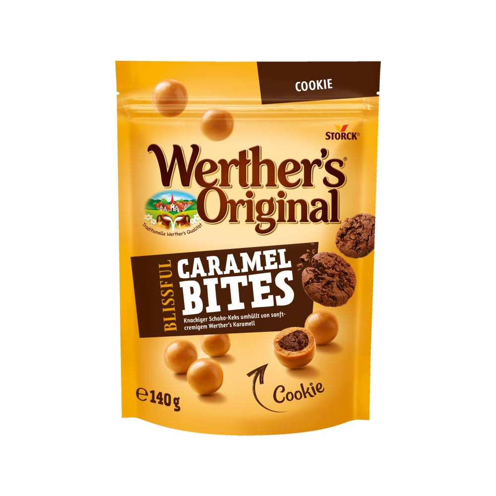 Storck Werthers Caramel Bites Cookie 140g