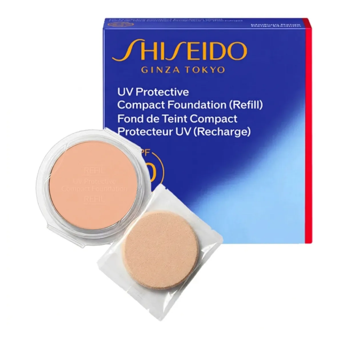 Refil UV Protection Compact Shiseido Light Beige