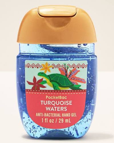 Hand Gel Anti Bacterial Bbw Turquoise Waters 29ml
