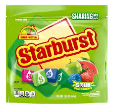 Balas Starburst Sour 442g