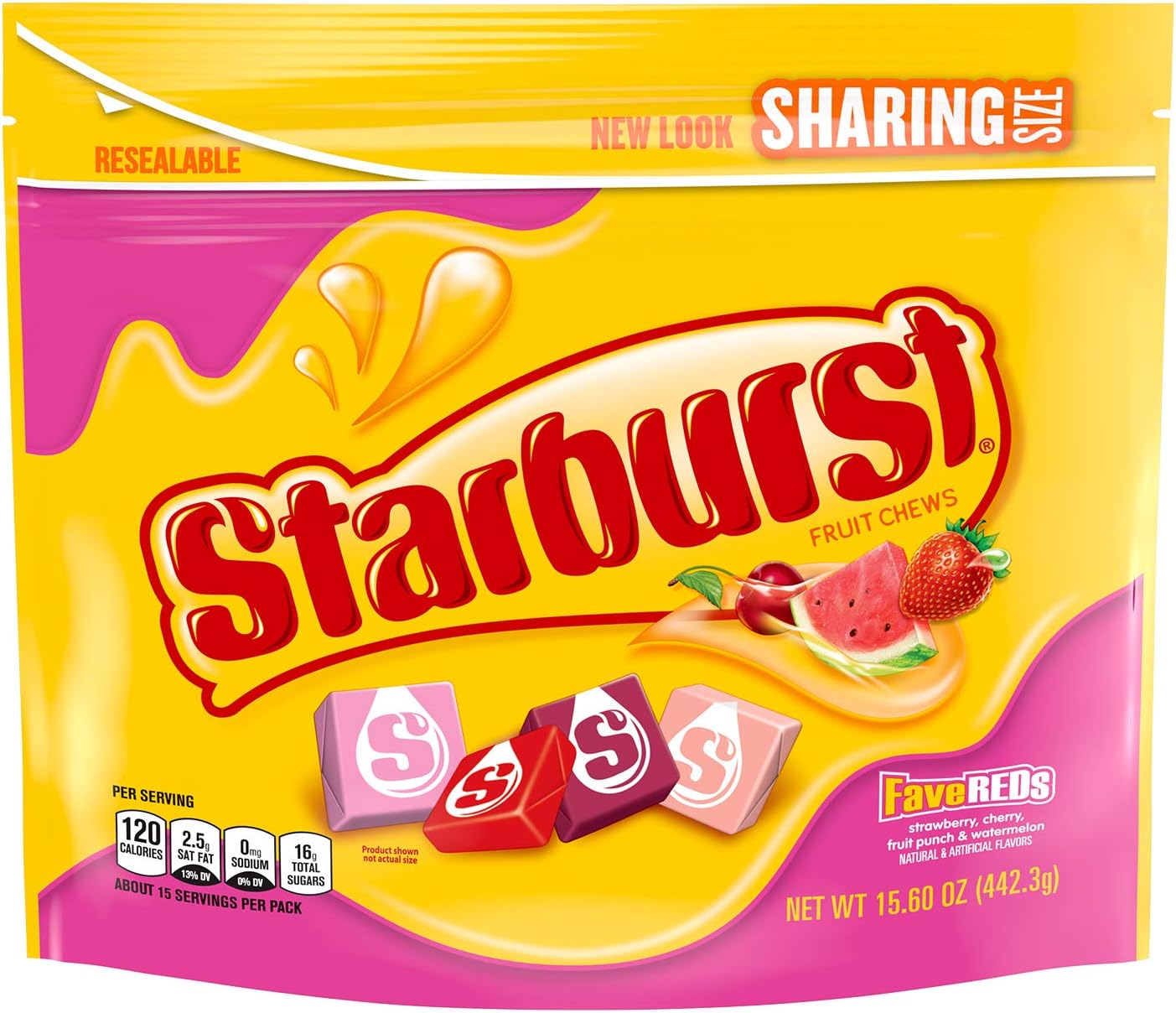 Balas Starburst Fruity 442g