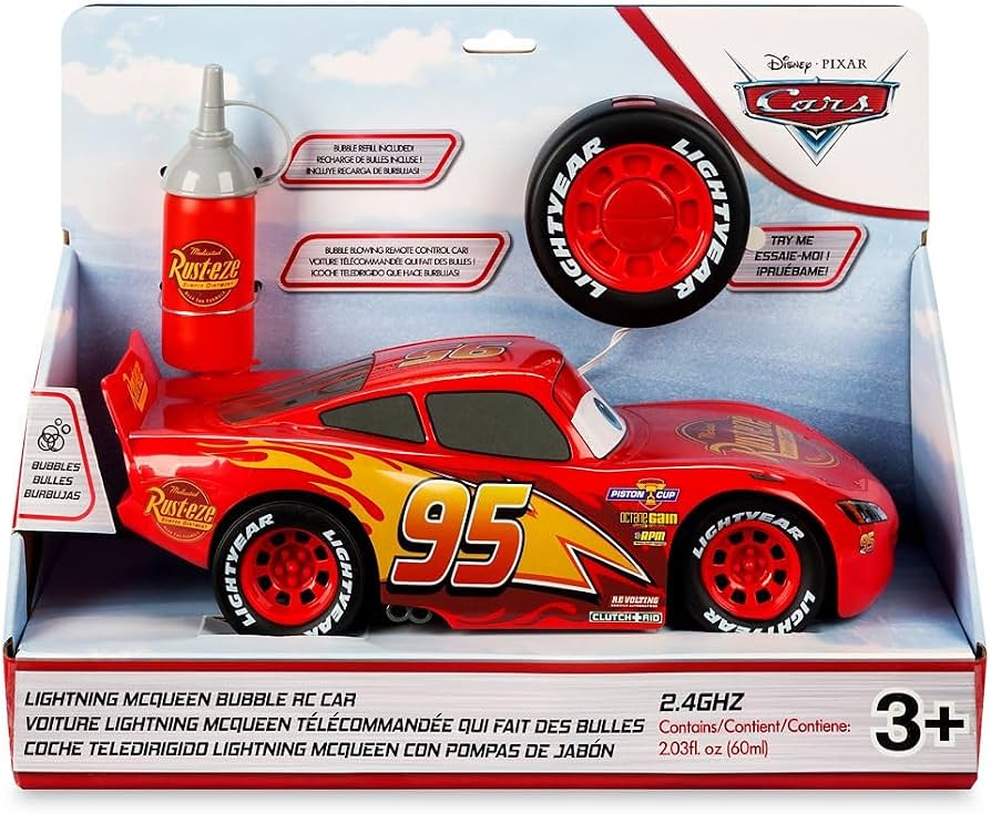 Remote Control Lightning Macqueen Bubble Disney