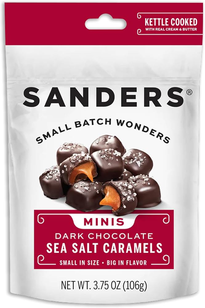 Chocolate Sanders Amargo Caramelo Sal Minis 142g