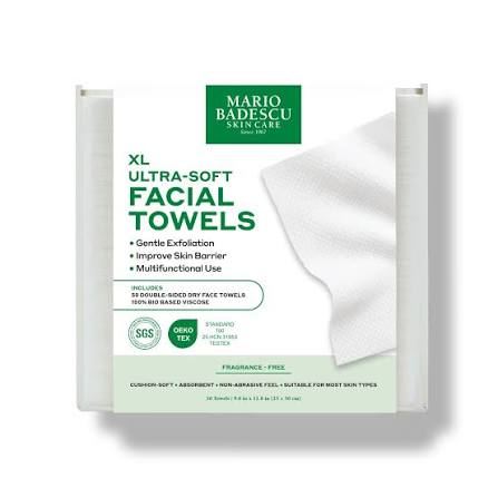 Ultra Soft Facial Towels Xl Mario Badescu 50 Unid