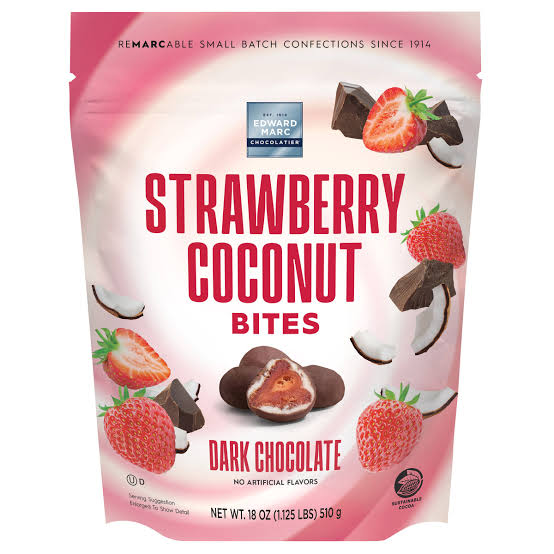 Strawberry Coconut Bites Dark Chocolate 510g